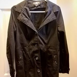 Black Corset Trench Coat